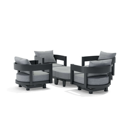 Anderson Teak Coronado 6-Piece Aluminum Deep Seating Set — SET-174-AL — product image 4 of 5