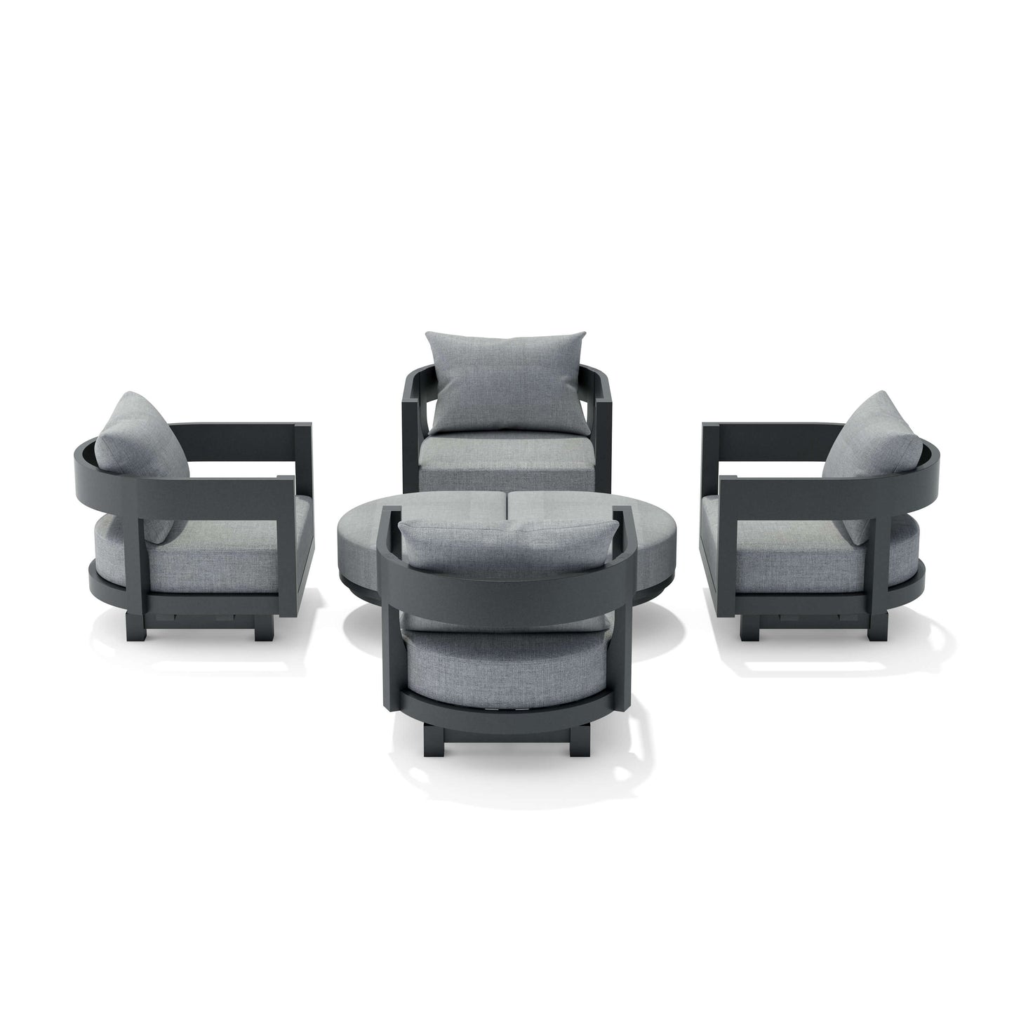 Anderson Teak Coronado 6-Piece Aluminum Deep Seating Set — SET-174-AL — product image 5 of 5