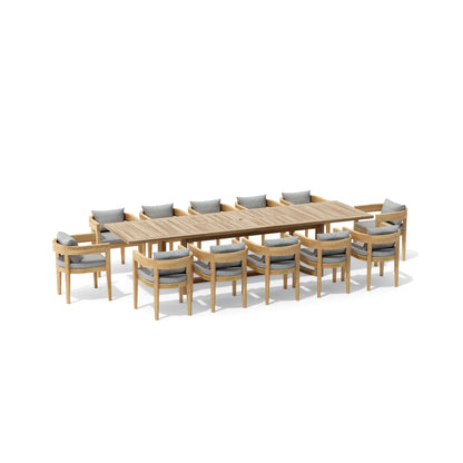 Anderson Teak Coronado 13-Piece Extension Dining Table Set — product image 7 of 16