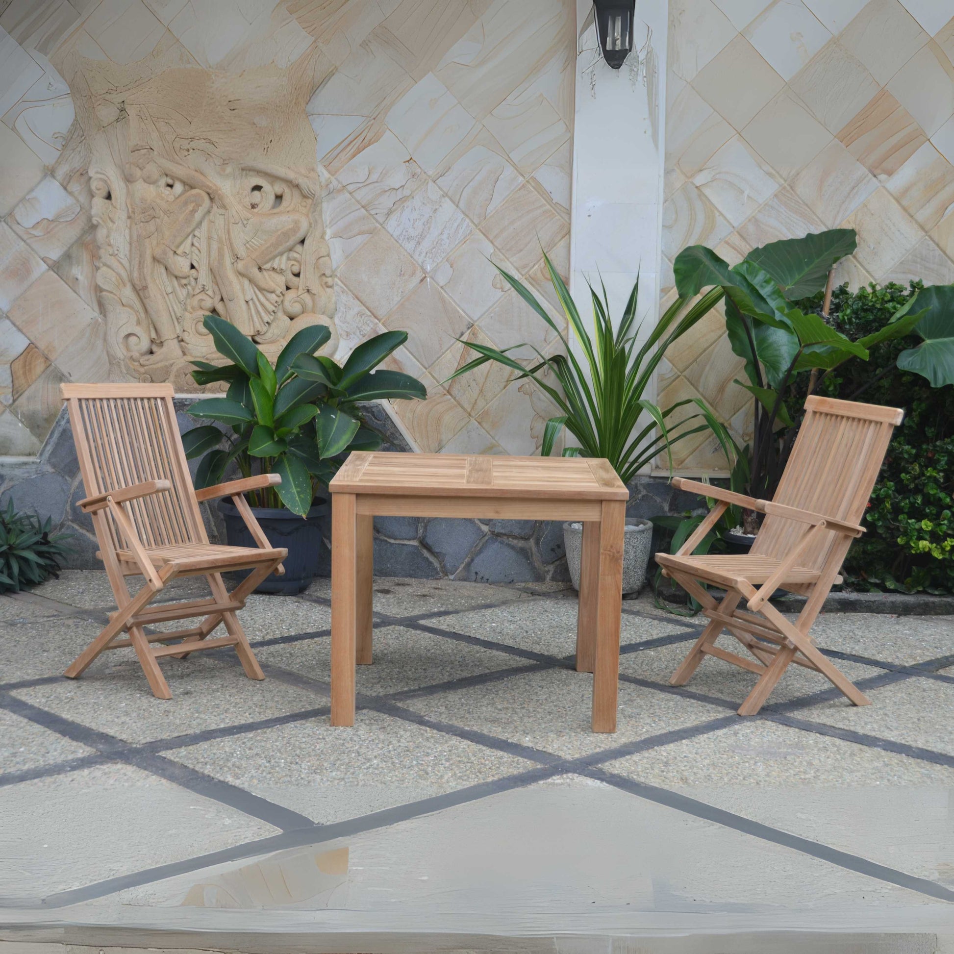 Anderson Teak Bahama Classic 3-Piece Bistro Table Set — product image 1 of 4