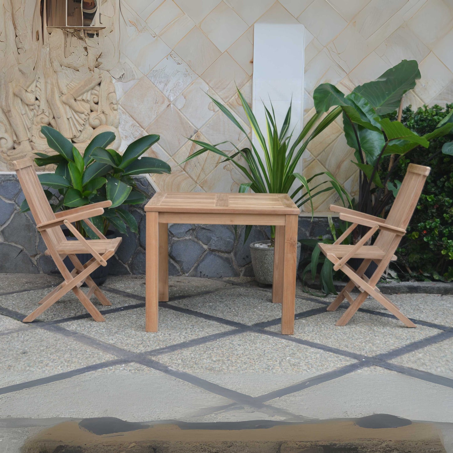 Anderson Teak Bahama Classic 3-Piece Bistro Table Set — product image 2 of 4