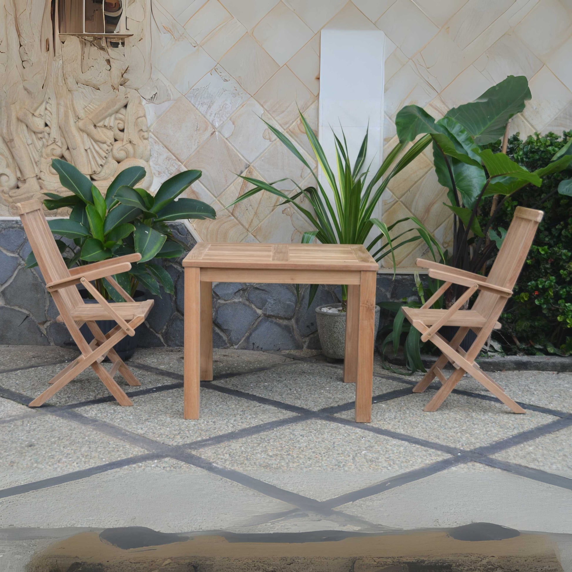 Anderson Teak Bahama Classic 3-Piece Bistro Table Set — product image 2 of 4
