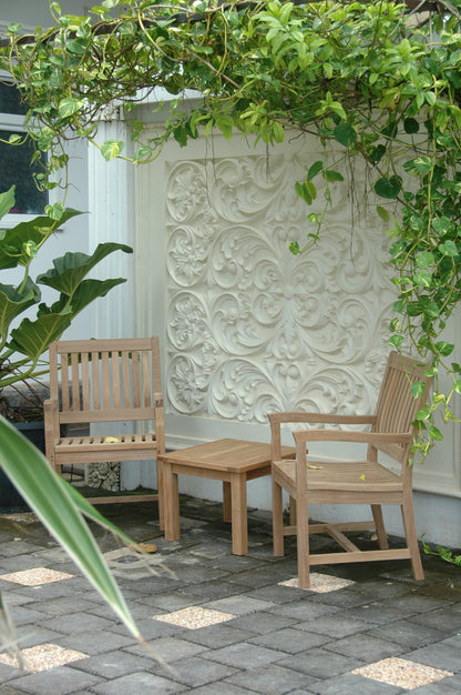 Anderson Teak Bahama Rialto 3-Piece Teak Side Table Set — product image 3 of 9