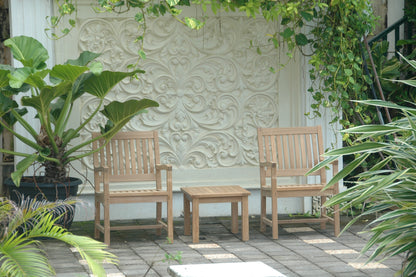 Anderson Teak Bahama Rialto 3-Piece Teak Side Table Set — product image 4 of 9