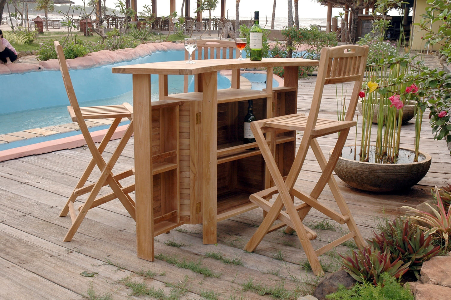 Anderson Teak Altavista 4-Piece Folding Bar Set — product image 2 of 2