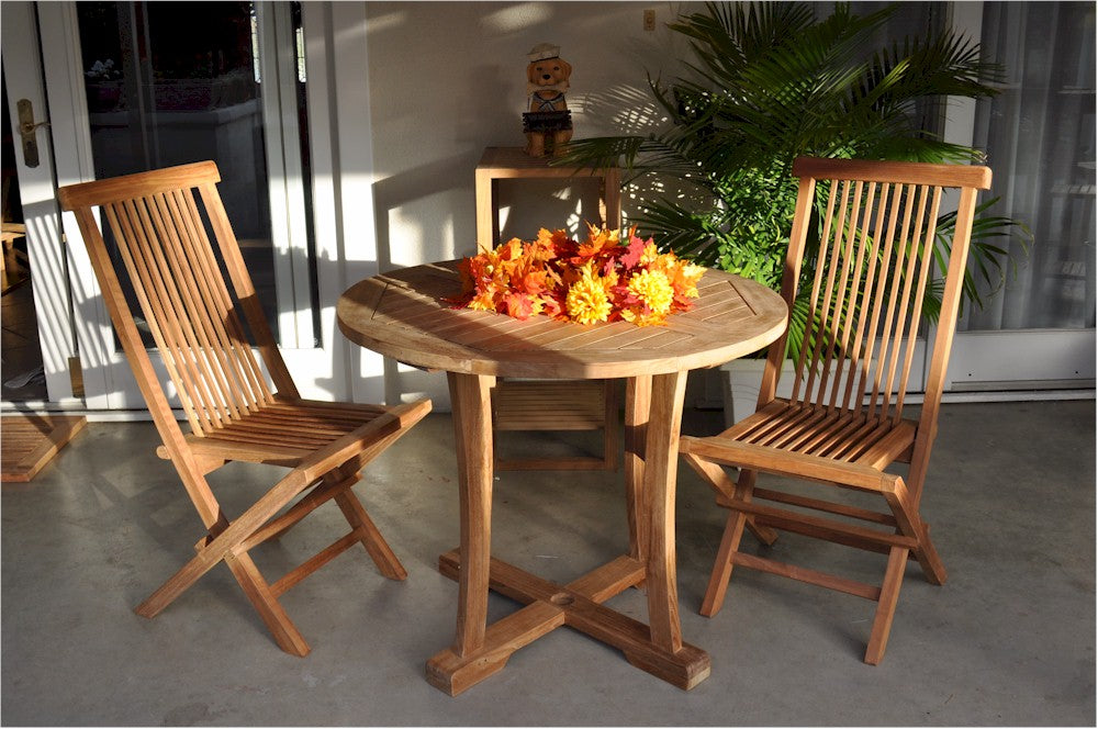 Anderson Teak Descanso Bristol 3-Piece Dining Set — product image 1 of 10