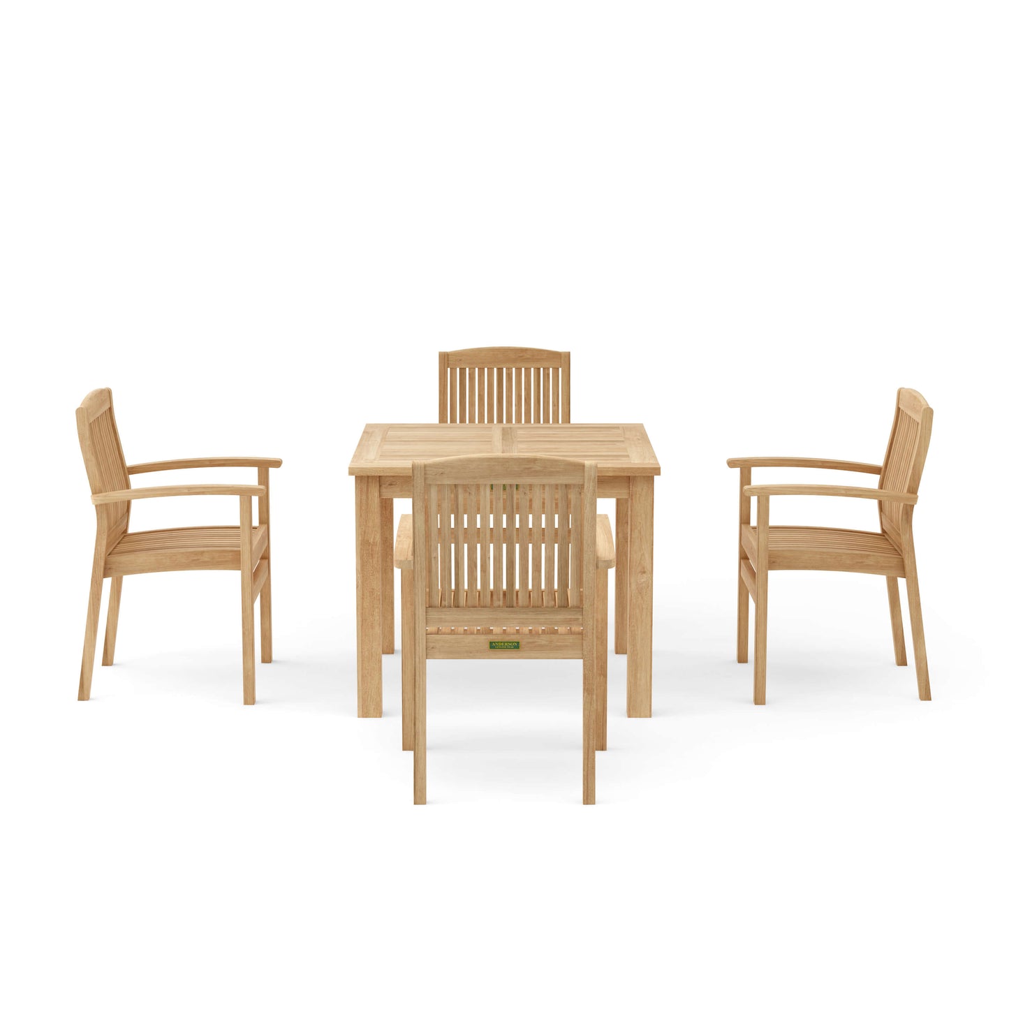 Anderson Teak Bahama Sahara 5-Piece Bistro Table Set — SET-21 — product image 3 of 9