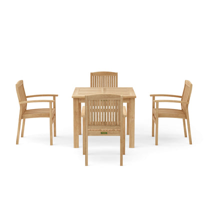 Anderson Teak Bahama Sahara 5-Piece Bistro Table Set — SET-21 — product image 3 of 9