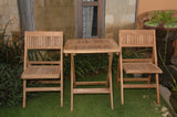 Anderson Teak Windsor 3-Piece Square Bistro Set