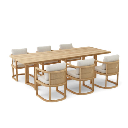 Anderson Teak Junus 7-Piece Teak Dining Table Set with Cushions — product image 7 of 14