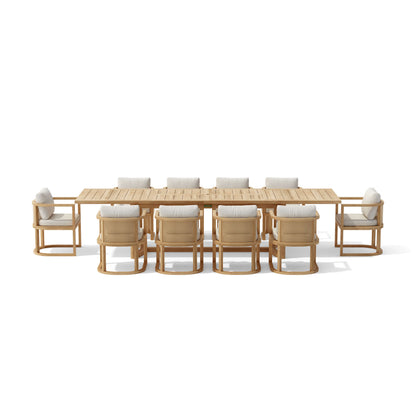 Anderson Teak Junus 11-Piece Extension Dining Table Set — product image 9 of 16