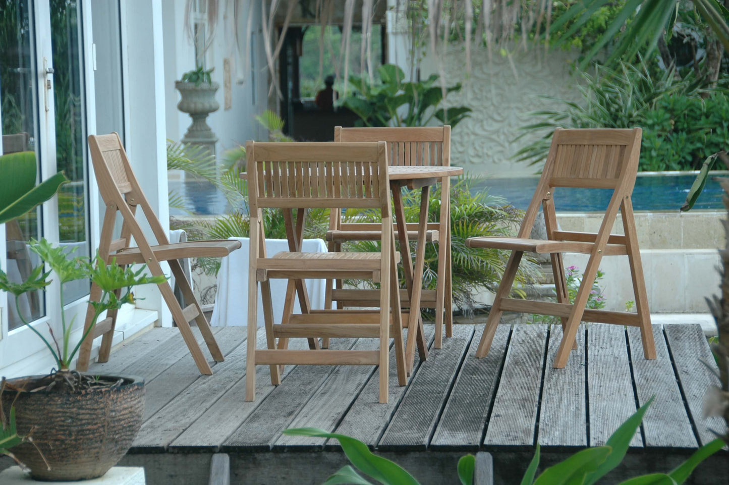 Anderson Teak Windsor 5-Piece Round Bistro Set — product image 4 of 12
