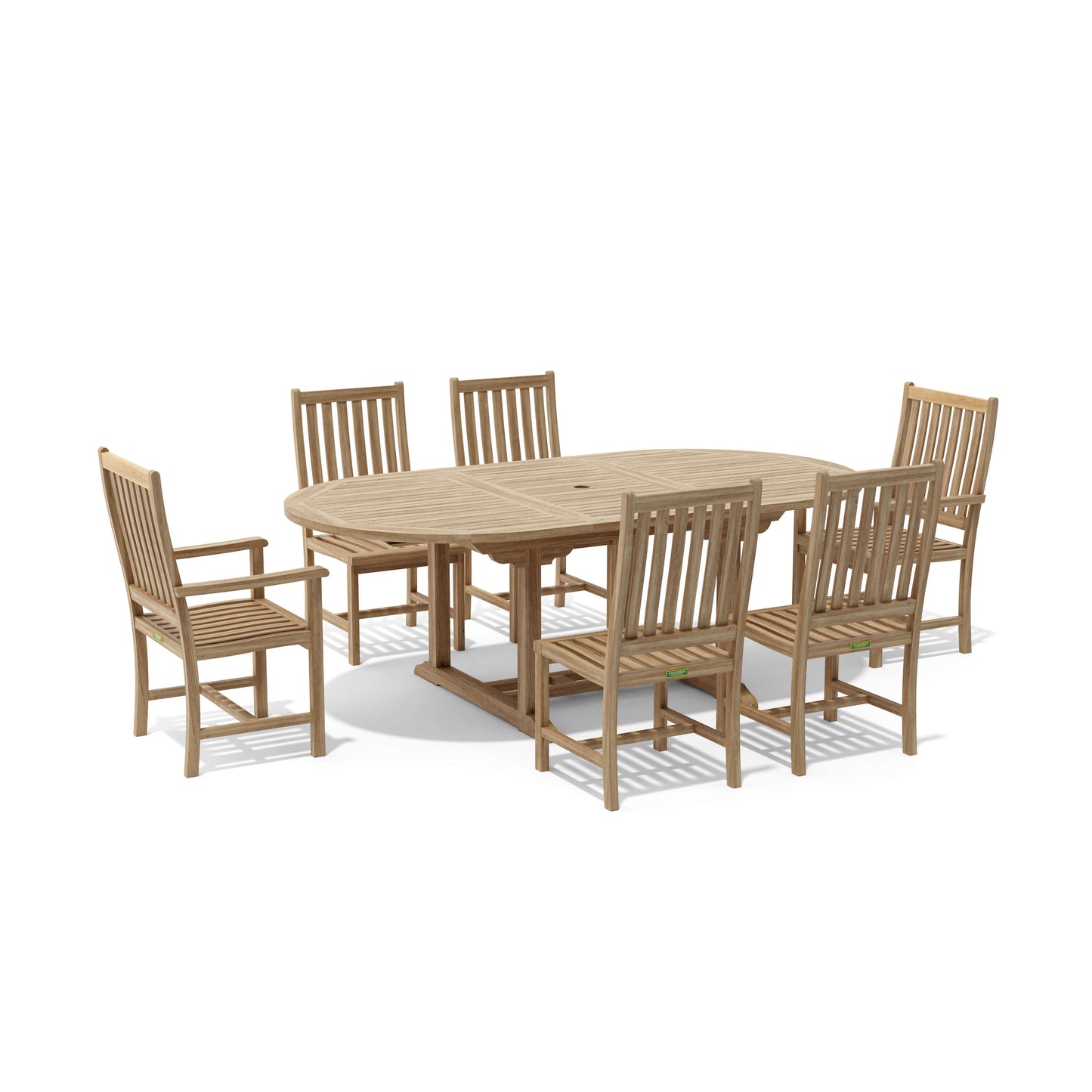 Anderson Teak Bahama Wilshire 7-Piece Extension Dining Set — product image 3 of 10