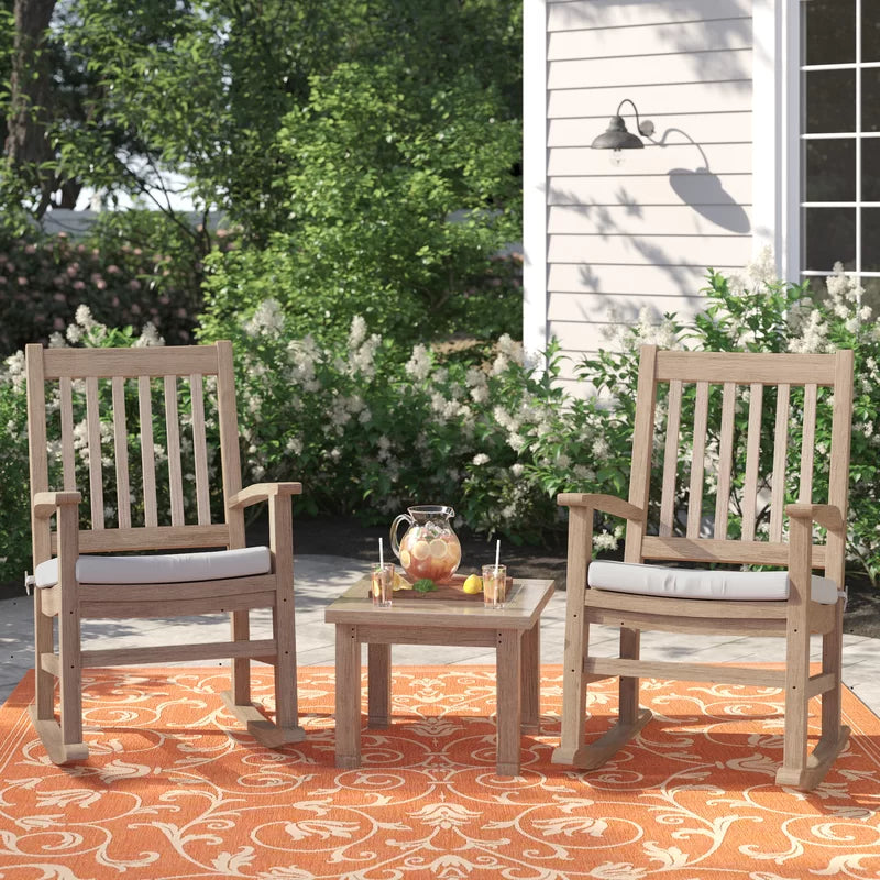 Anderson Teak Palm Beach Rocking Chairs 3-Piece Set — product image 8 of 8