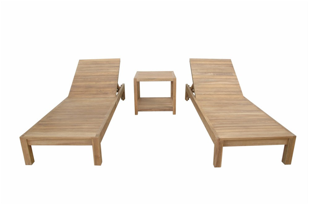 Anderson Teak SouthBay Glenmore 3-Piece Lounger Set — product image 2 of 11