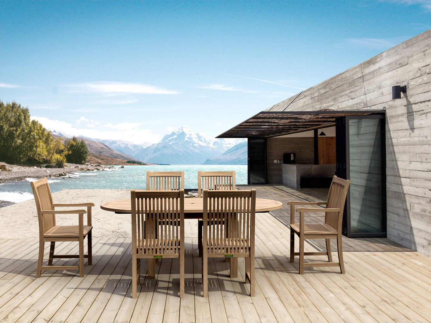 Anderson Teak Bahama Chicago 7-Piece Teak Dining Set — product image 1 of 14