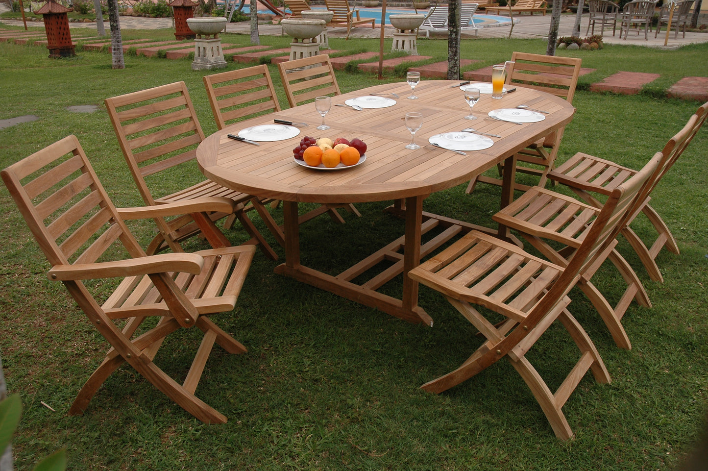 Anderson Teak Bahama Andrew 9-Piece Teak Dining Set — product image 1 of 10