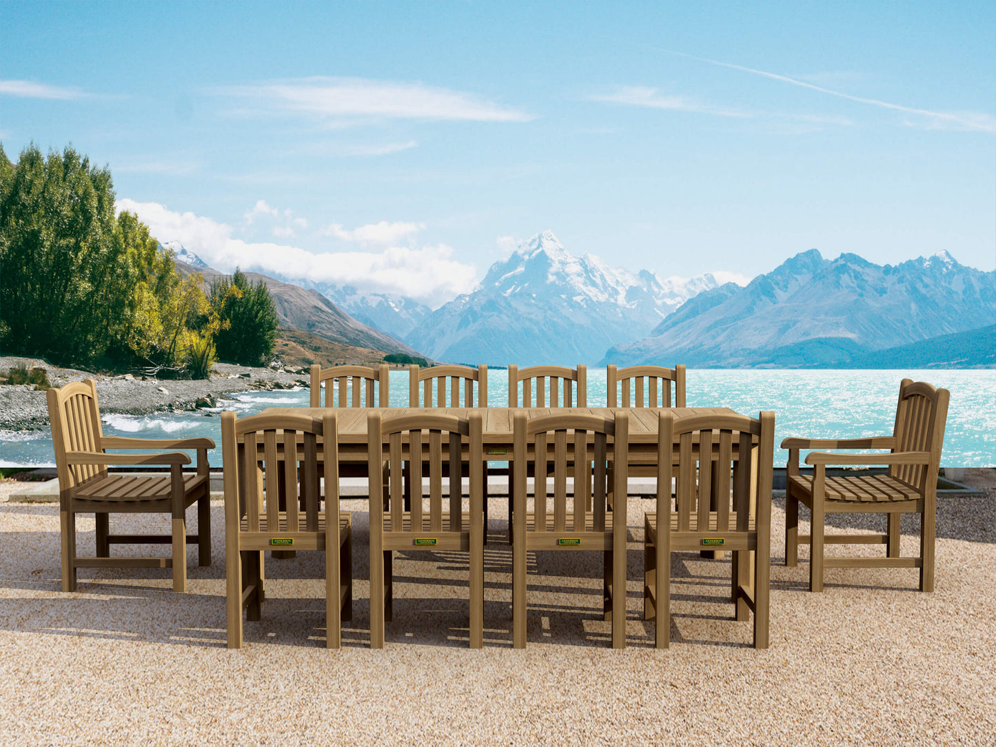 Anderson Teak Chelsea 11-Piece Rectangular Dining Table Set — product image 1 of 18