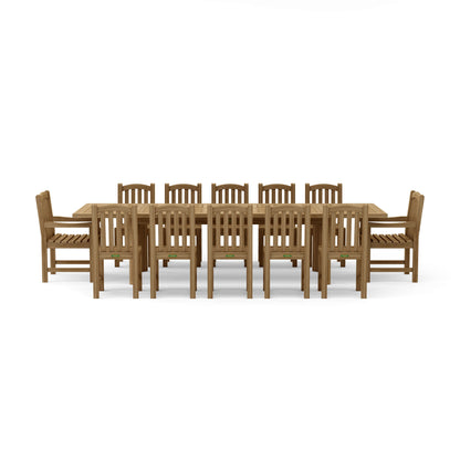 Anderson Teak Chelsea 13-Piece Rectangular Double Extension Table Set — product image 4 of 17