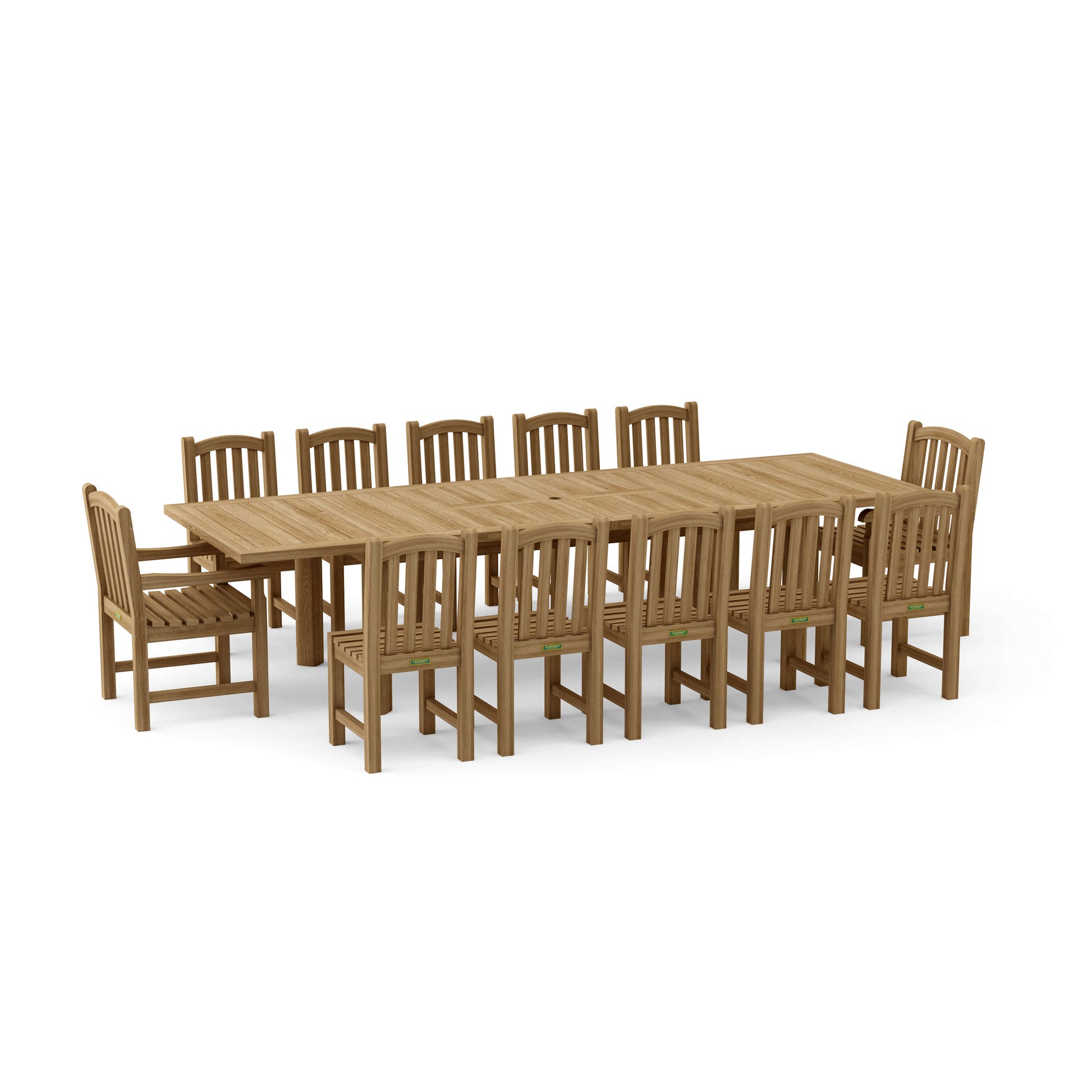 Anderson Teak Chelsea 13-Piece Rectangular Double Extension Table Set — product image 5 of 17
