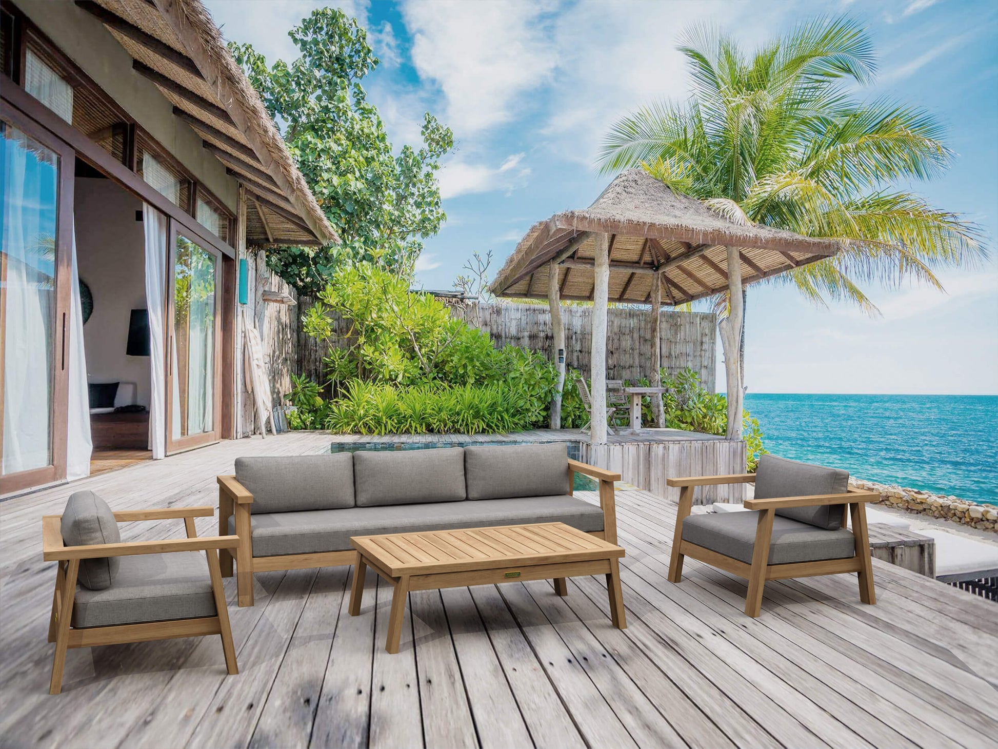 Anderson Teak Palermo 4-Piece Deep Seating Set — product image 1 of 9