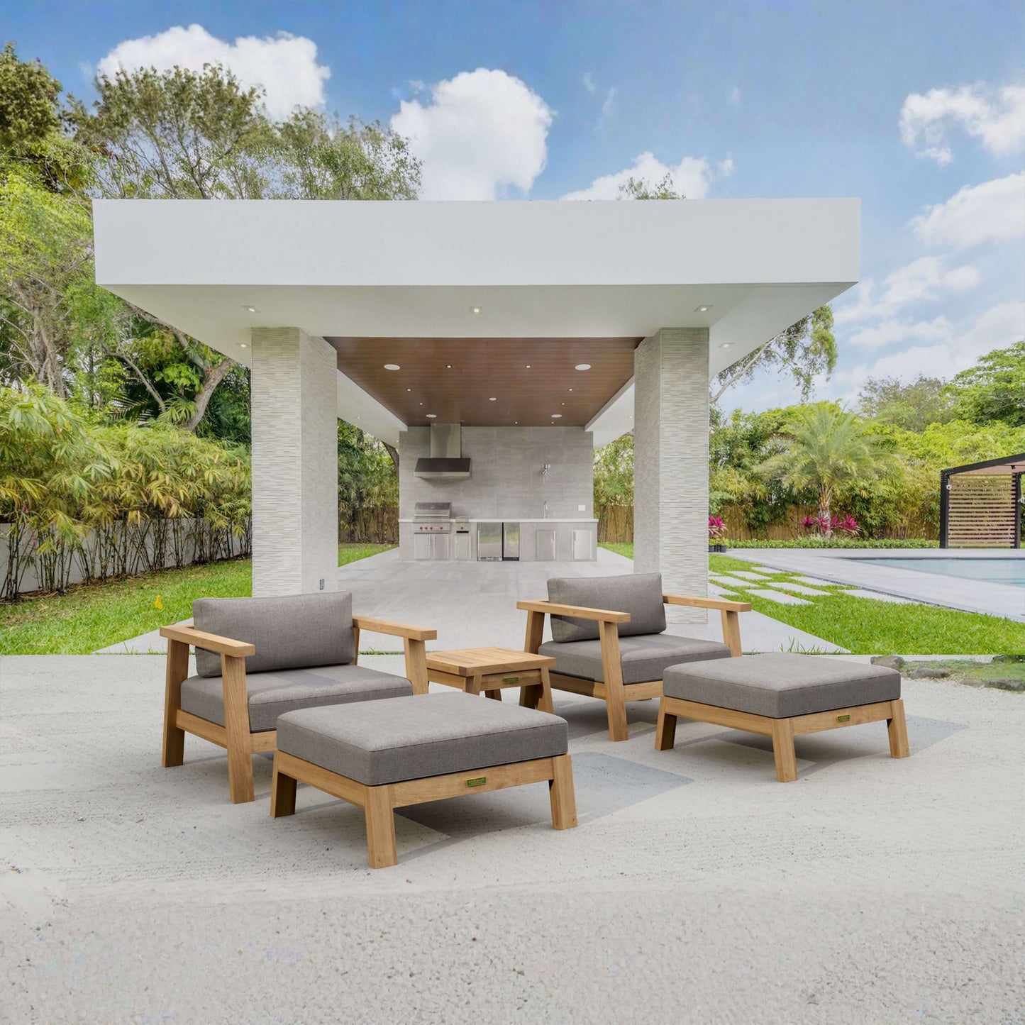 Anderson Teak Palermo 5-Piece Deep Seating Set — SET-323 — product image 4 of 5