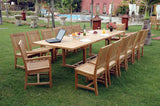 Anderson Teak Valencia Rialto 15-Piece 14-Seater Dining Set