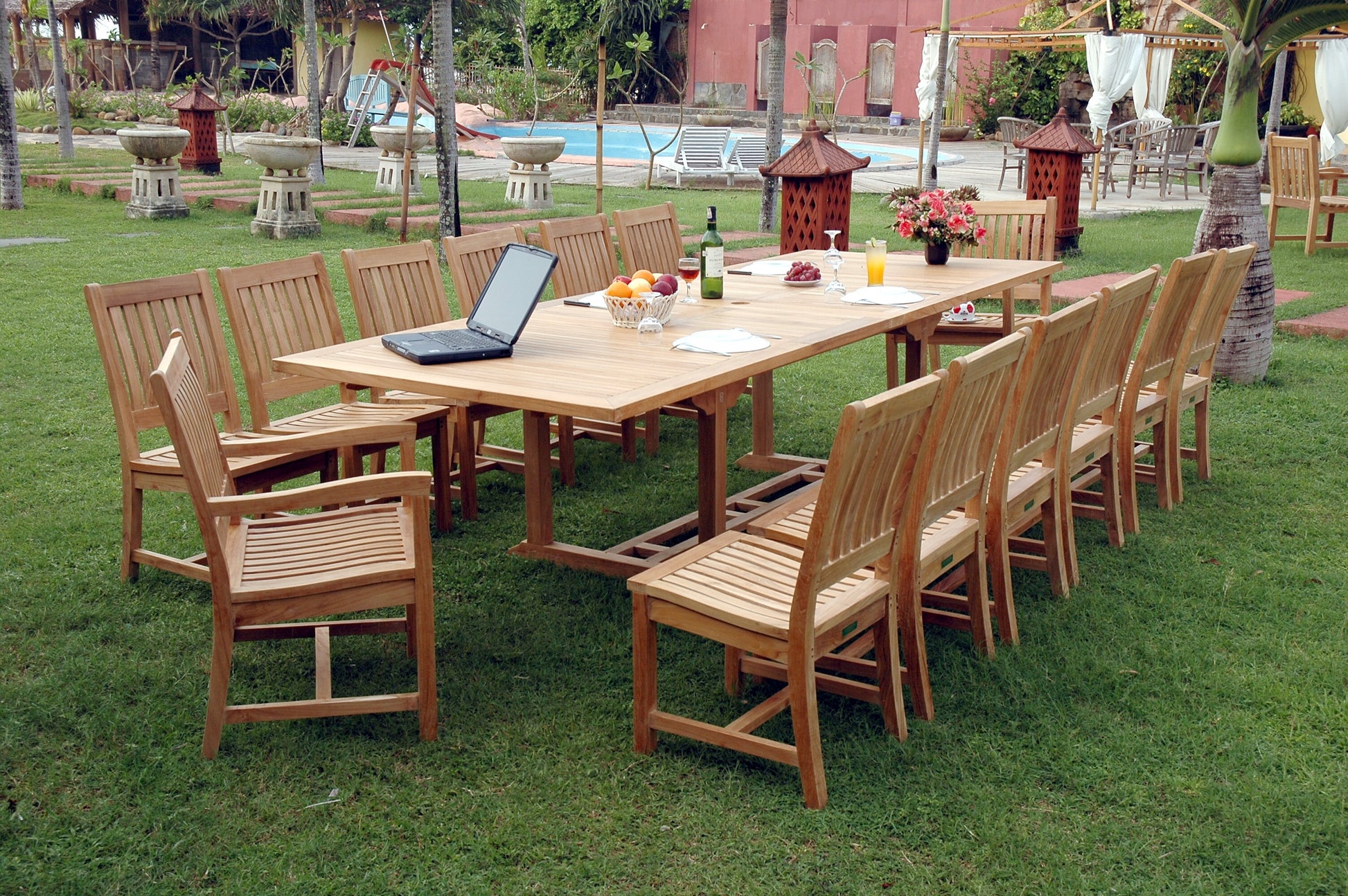 Anderson Teak Valencia Rialto 15-Piece 14-Seater Dining Set — product image 1 of 16