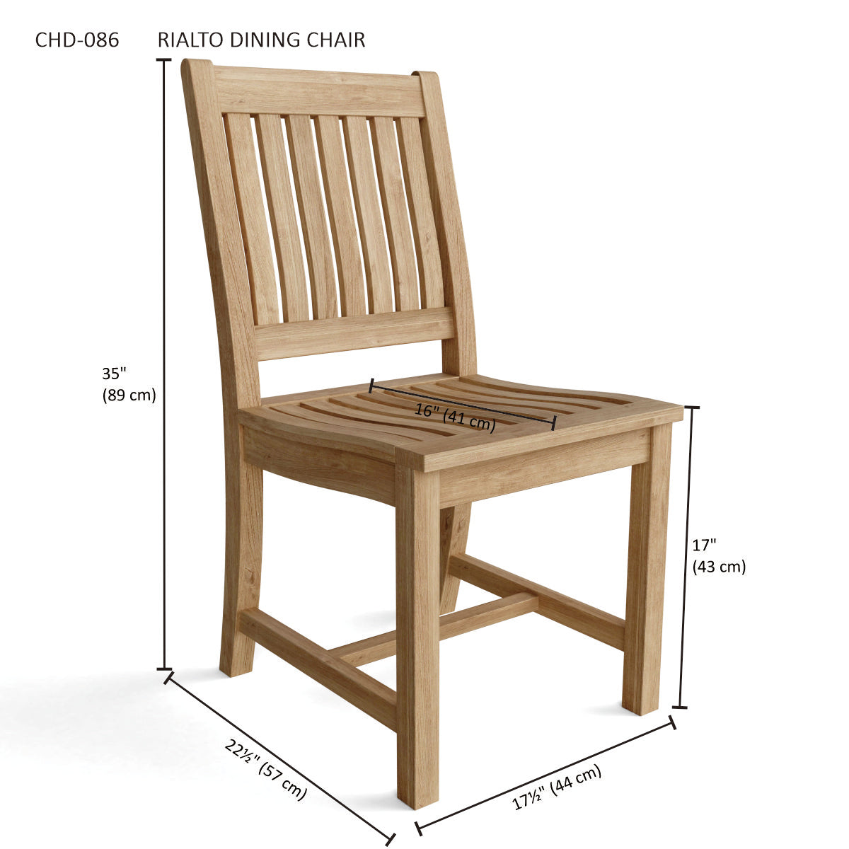 Anderson Teak Valencia Rialto 15-Piece 14-Seater Dining Set — product image 15 of 16