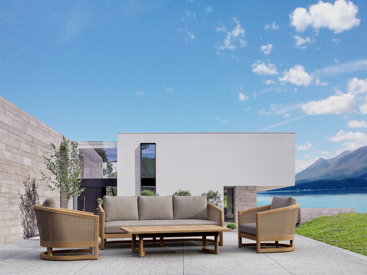 Anderson Teak Catania 4-Piece Deep Seating Set — SET-333 — product image 1 of 13