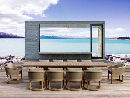 Anderson Teak Catania 11-Piece Teak and Synthetic Rattan Dining Set — product image 1 of 11