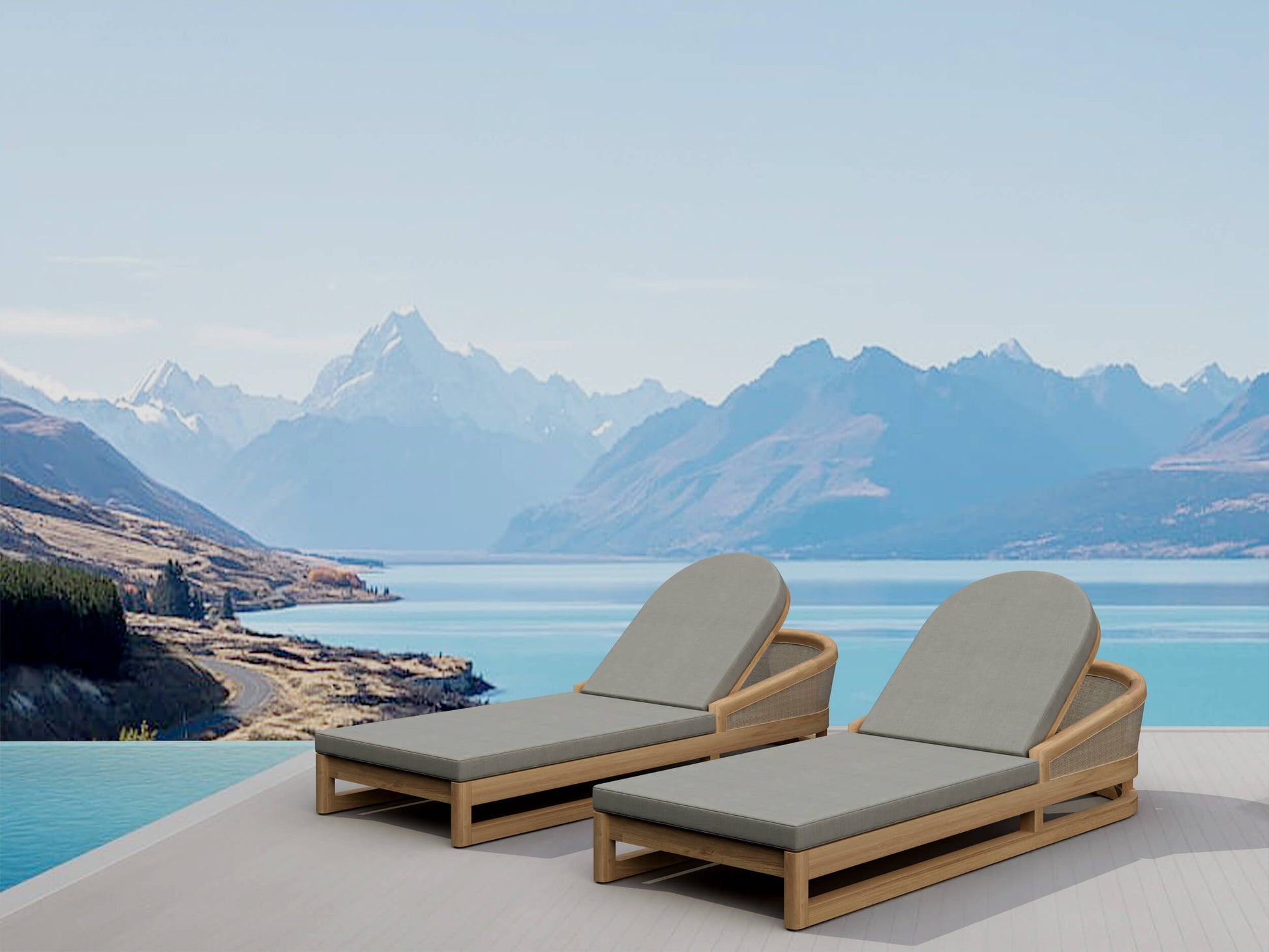 Anderson Teak Catania 2-Piece Sun Lounger Set — product image 1 of 7