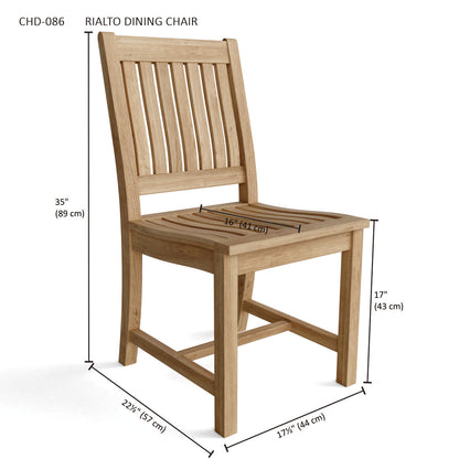 Anderson Teak Valencia Rialto 13-Piece Extension Dining Set — product image 13 of 13