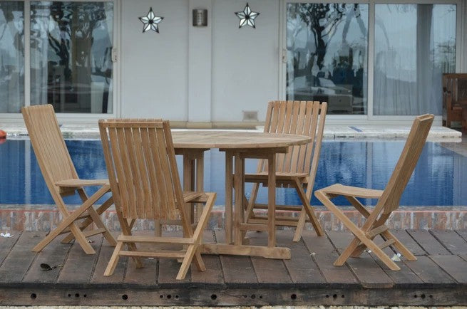 Anderson Teak Butterfly Comfort 5-Piece Teak Dining Set — product image 3 of 12