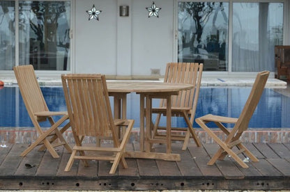 Anderson Teak Butterfly Comfort 5-Piece Teak Dining Set — product image 3 of 12