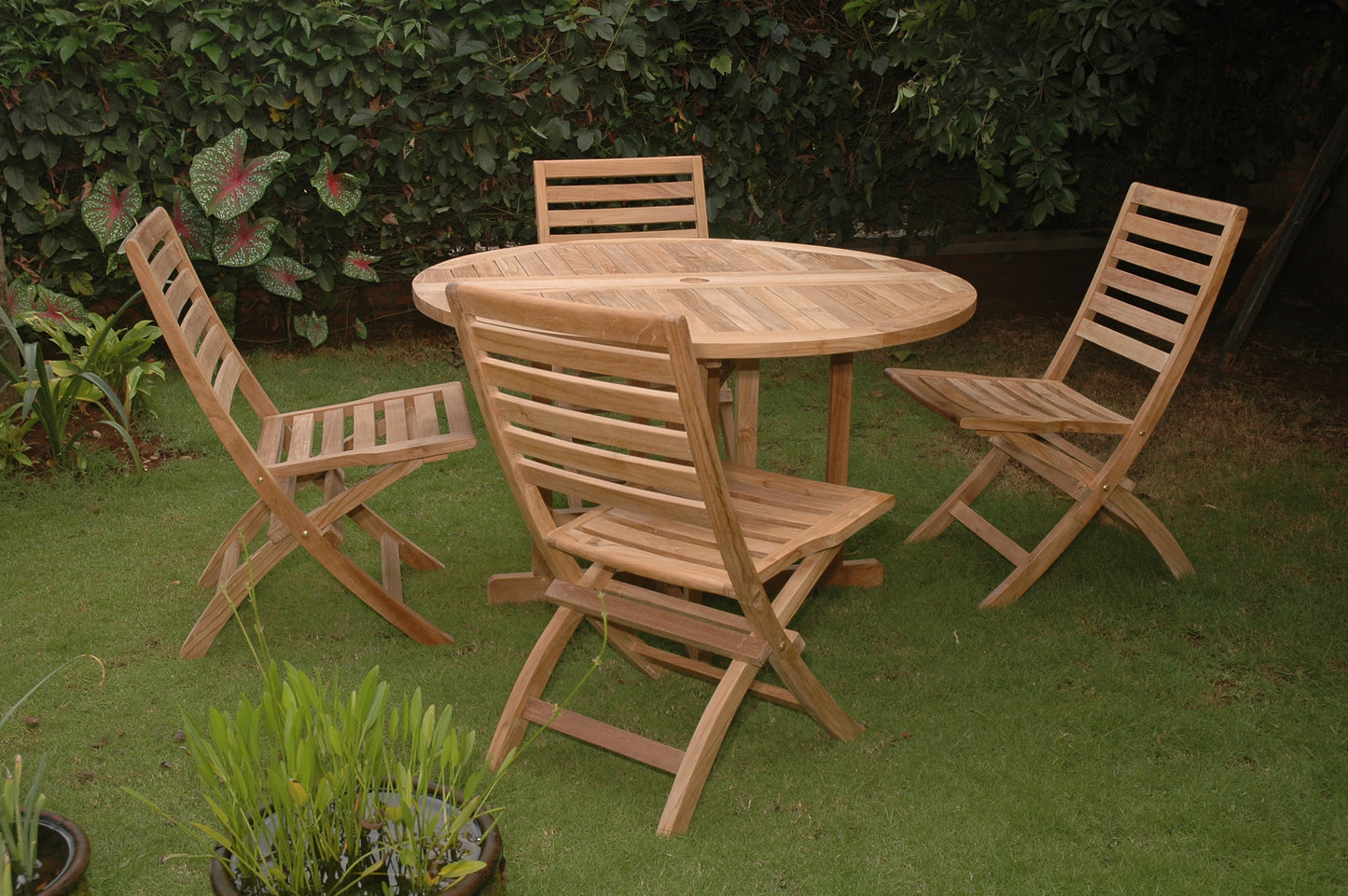 Anderson Teak Andrew Butterfly Folding 5-Piece Dining Set — product image 2 of 8