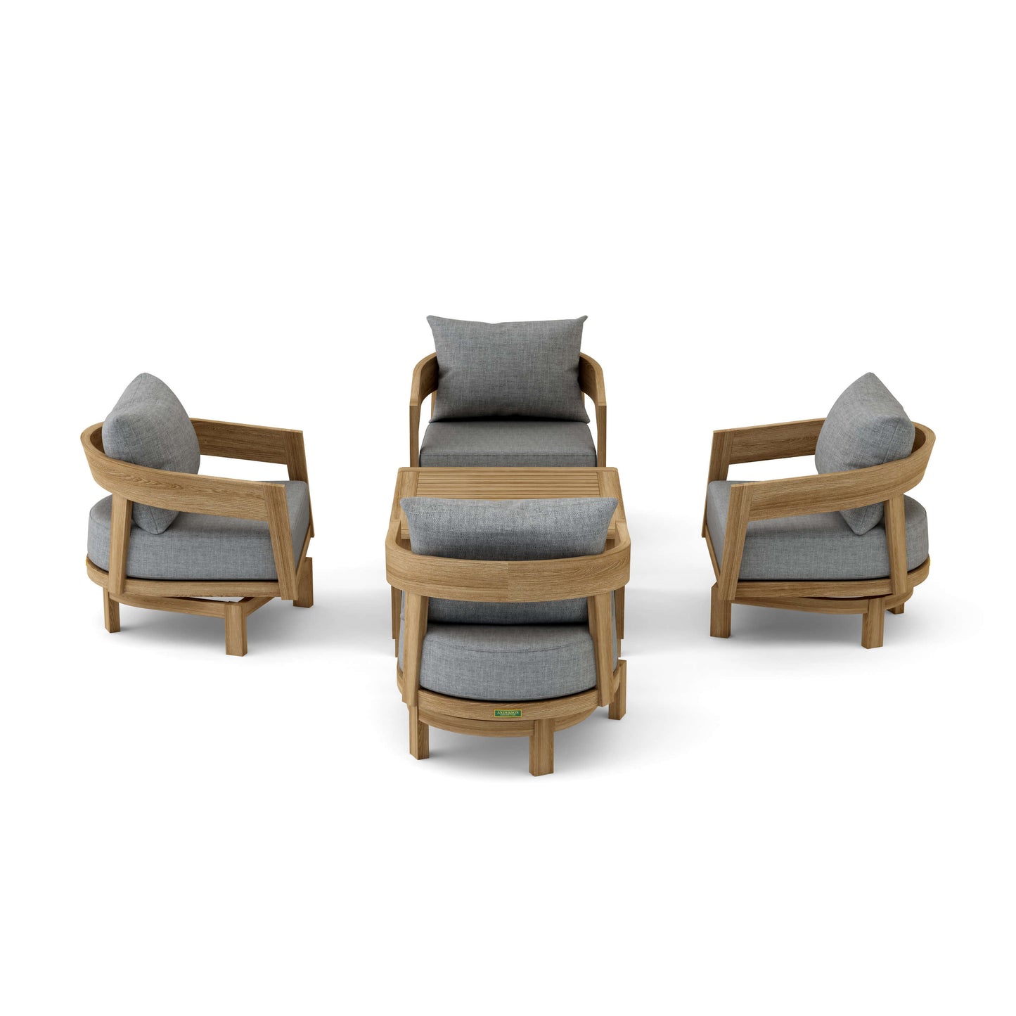 Anderson Teak Toscana 5-Piece Deep Seating Swivel Set — product image 2 of 2
