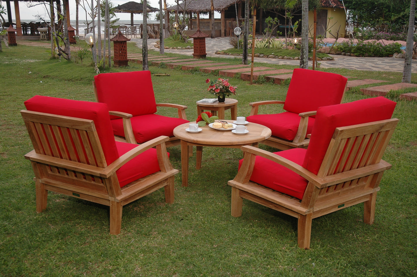 Anderson Teak Brianna 6-Piece Deep Seating Armchair Set — product image 1 of 7
