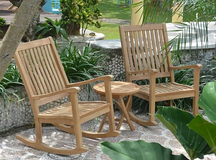Anderson Teak Del-Amo Bahama 3-Piece Rocking Set — product image 1 of 10