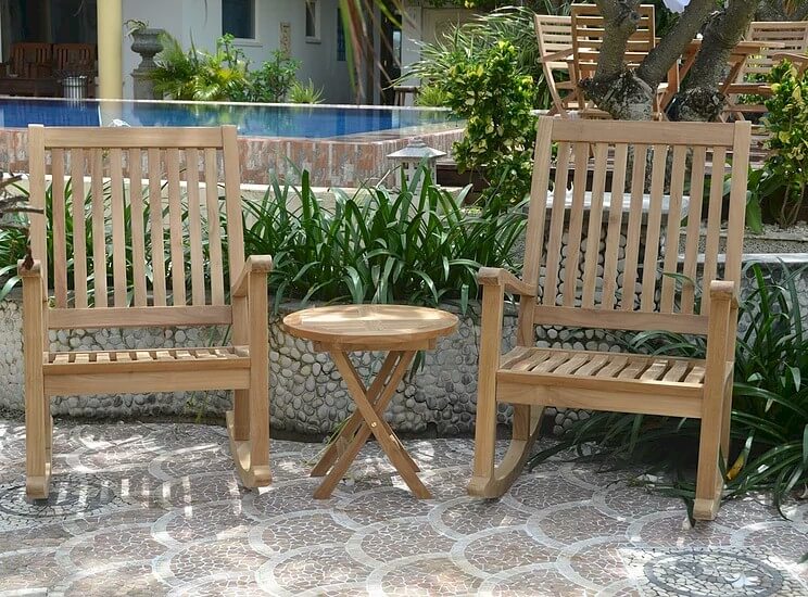 Anderson Teak Del-Amo Bahama 3-Piece Rocking Set — product image 2 of 10