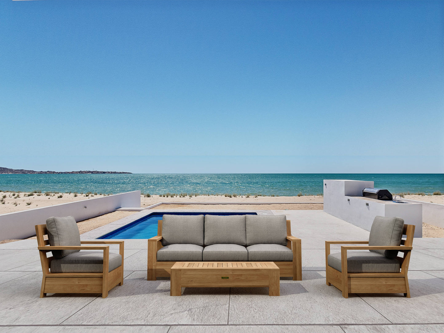Anderson Teak Madera 4-Piece Deep Seating Set — product image 1 of 9