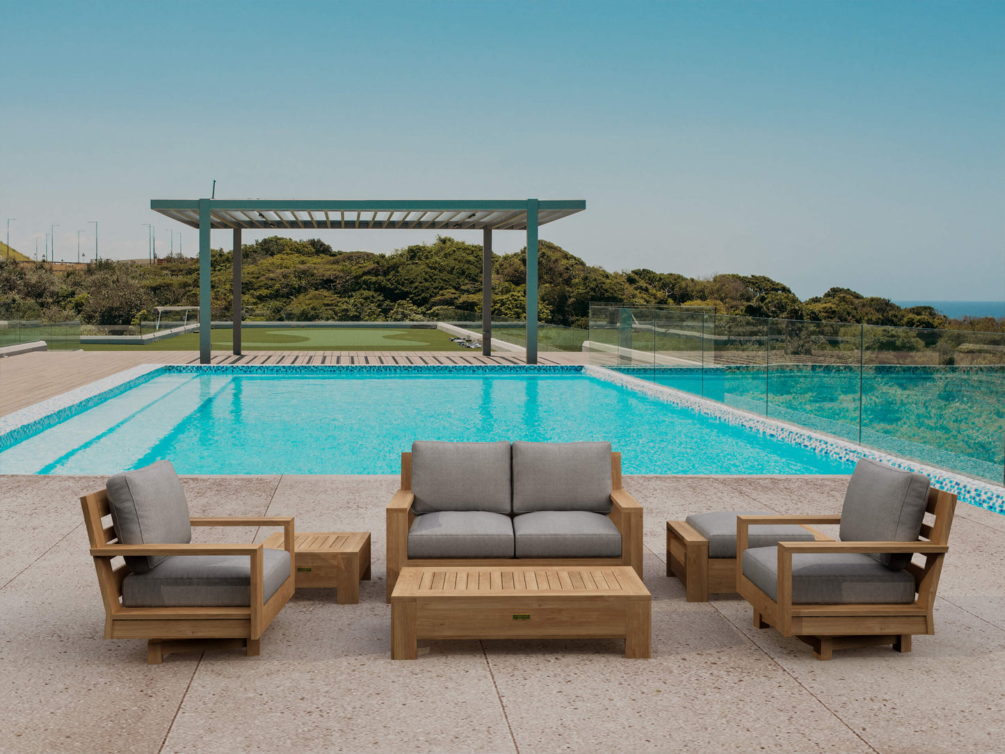 Anderson Teak Madera 6-Piece Deep Seating Set — SET-525 — product image 1 of 12