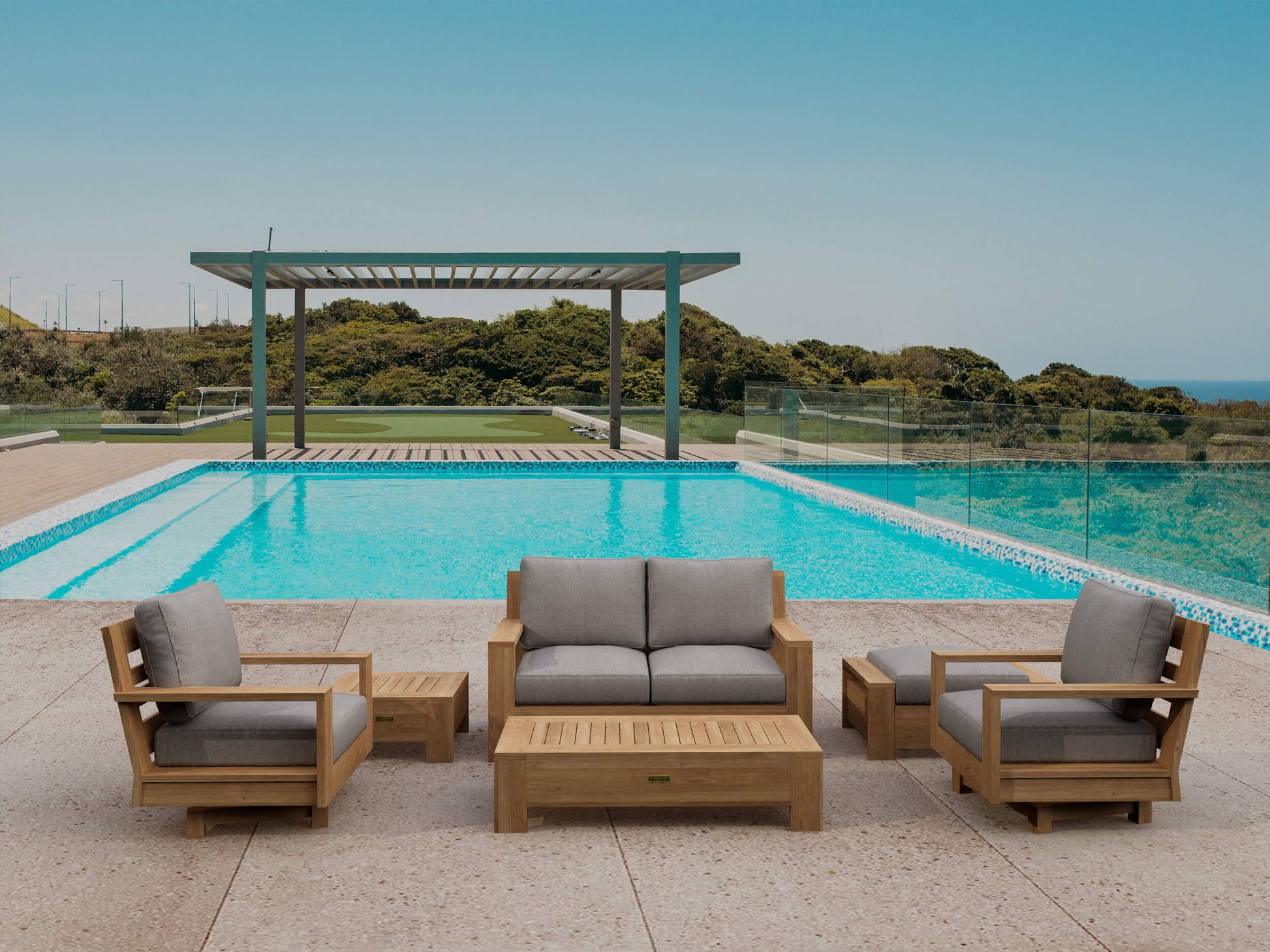 Anderson Teak Madera 6-Piece Deep Seating Set — SET-525 — product image 1 of 12