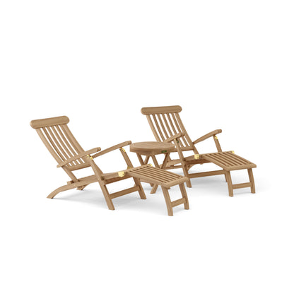 Anderson Teak Royal Steamer 3-Piece Set with Side Table — product image 2 of 10