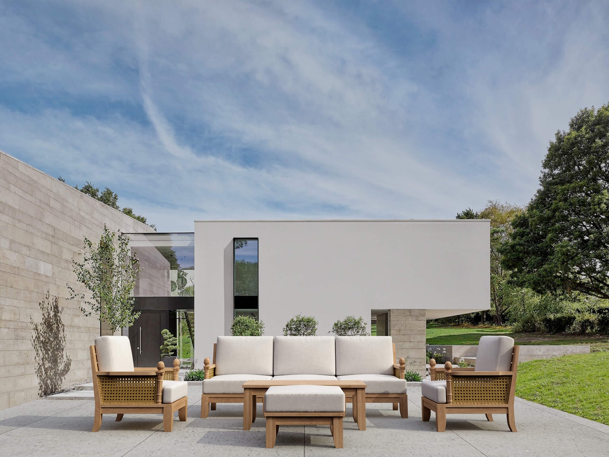 Anderson Teak Luxe 7-Piece Modular Deep Seating Set SET-68 — product image 1 of 20