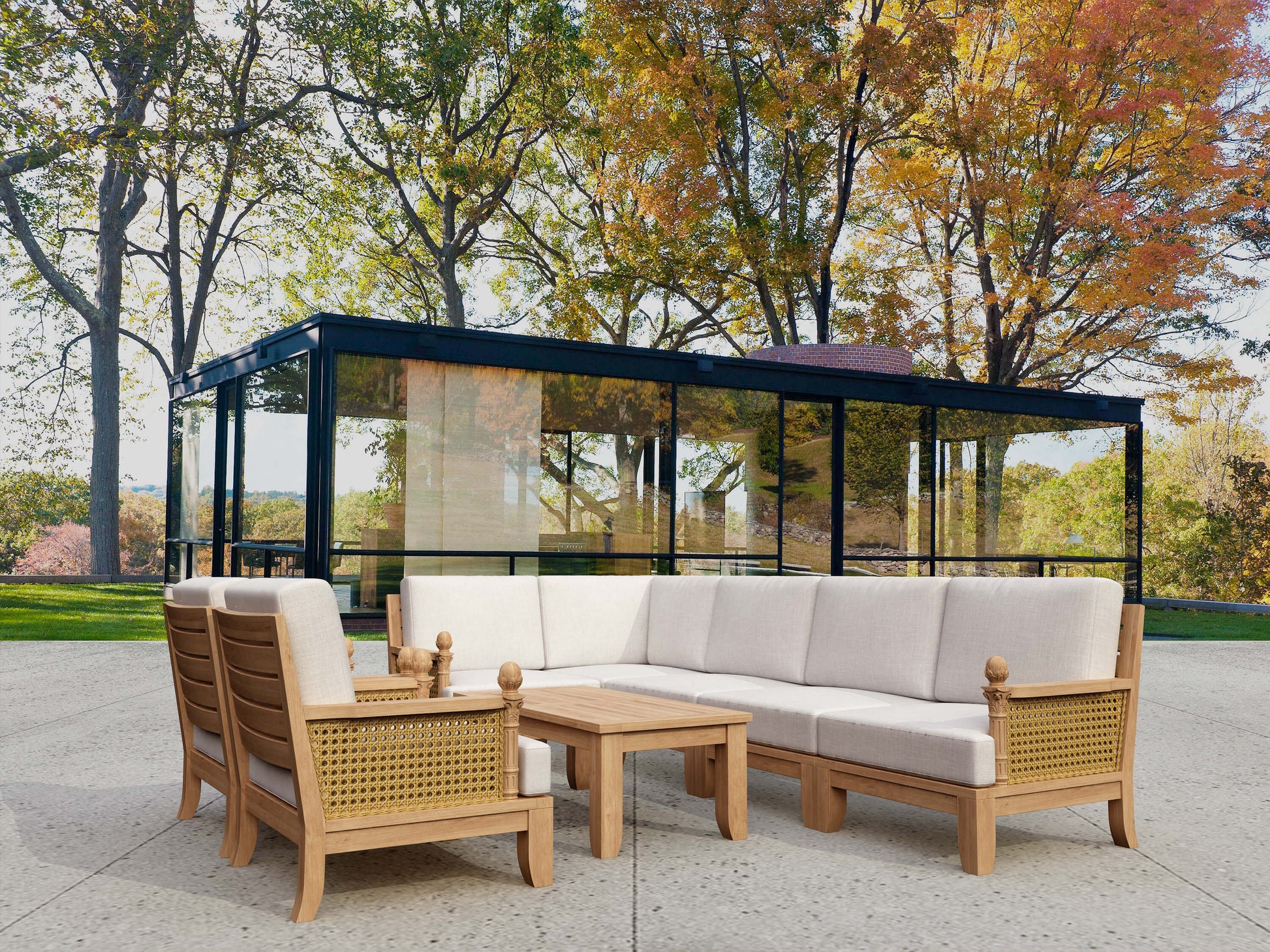 Anderson Teak Luxe 8-Piece Modular Set SET-74 — product image 1 of 15