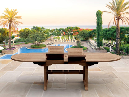 Anderson Teak Sahara 9-Piece Dining Set with Stacking Armchairs SET-75 — product image 3 of 12
