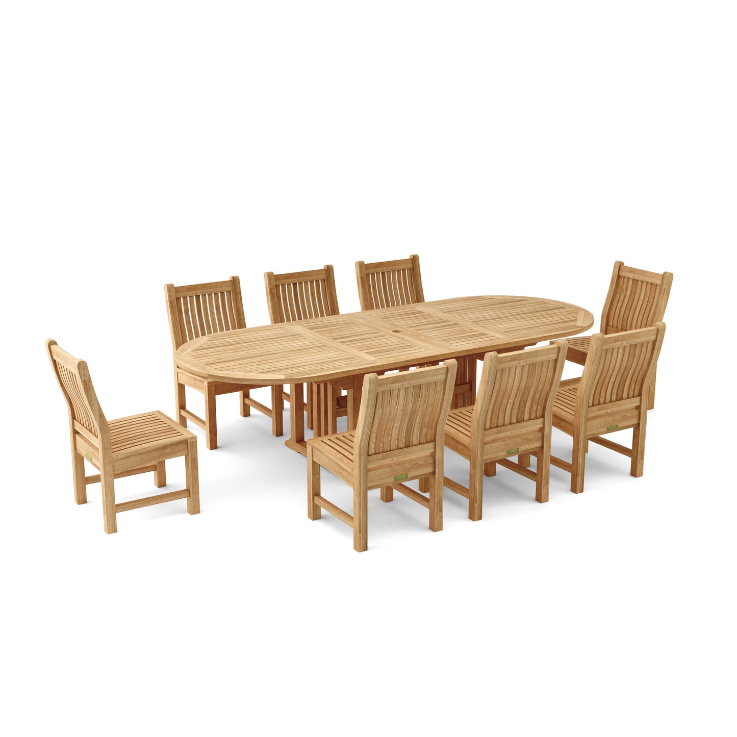 Anderson Teak Sahara 9-Piece Dining Set with Stacking Side Chairs SET-76 — product image 2 of 10