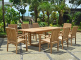 Anderson Teak Bahama Stackable Sahara 9-Piece Rectangular Dining Set