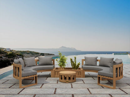 Anderson Teak Circular Modular Deep Seating Set SET-809 — product image 1 of 6